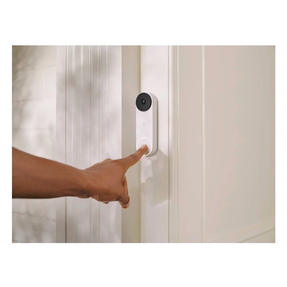 Google - Nest Doorbell Wired (2nd Generation) - Snow